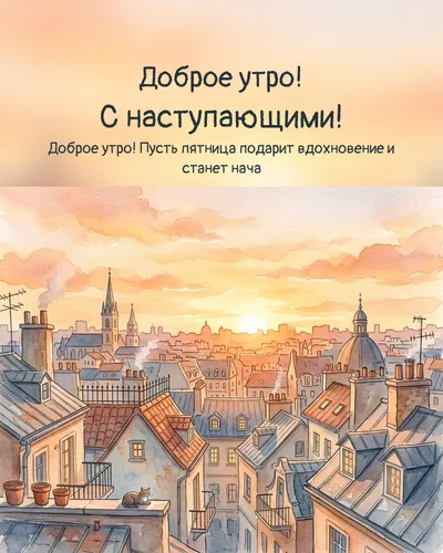 Доброе утро! С наступающими! — morning city 09